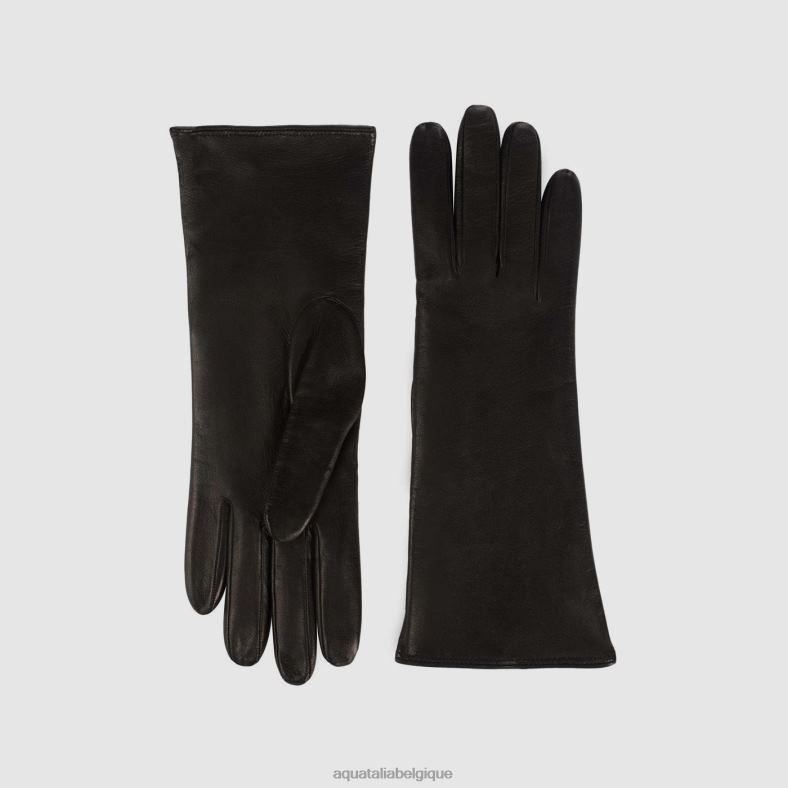 accessoires Aquatalia gant lungo noir femmes 62Z0T371