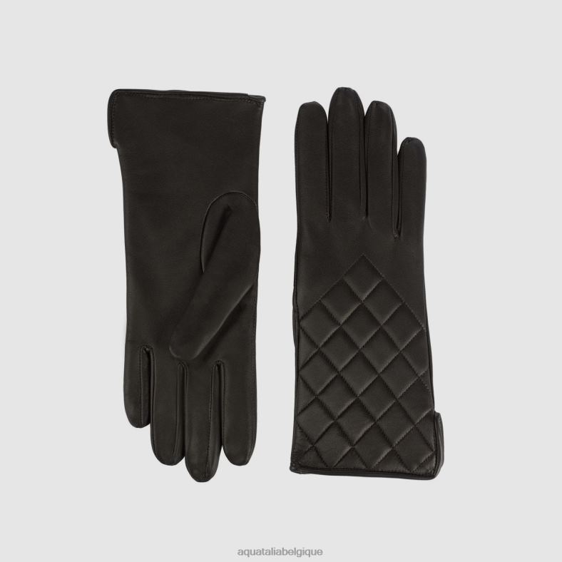accessoires Aquatalia gant matelassé Expresso femmes 62Z0T374