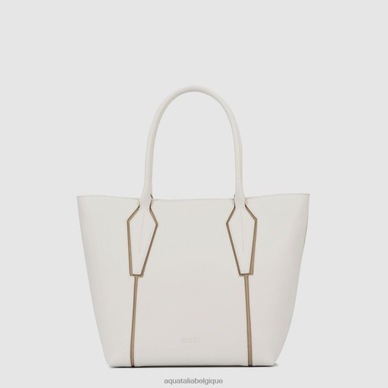 accessoires Aquatalia cabas alessandria blanc femmes 62Z0T327