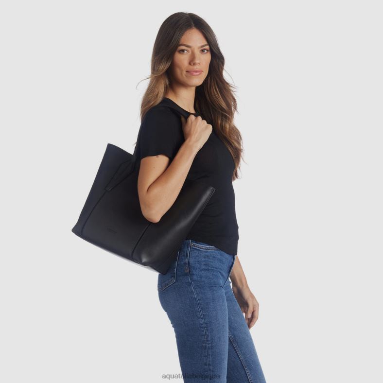 accessoires Aquatalia cabas alessandria noir femmes 62Z0T329