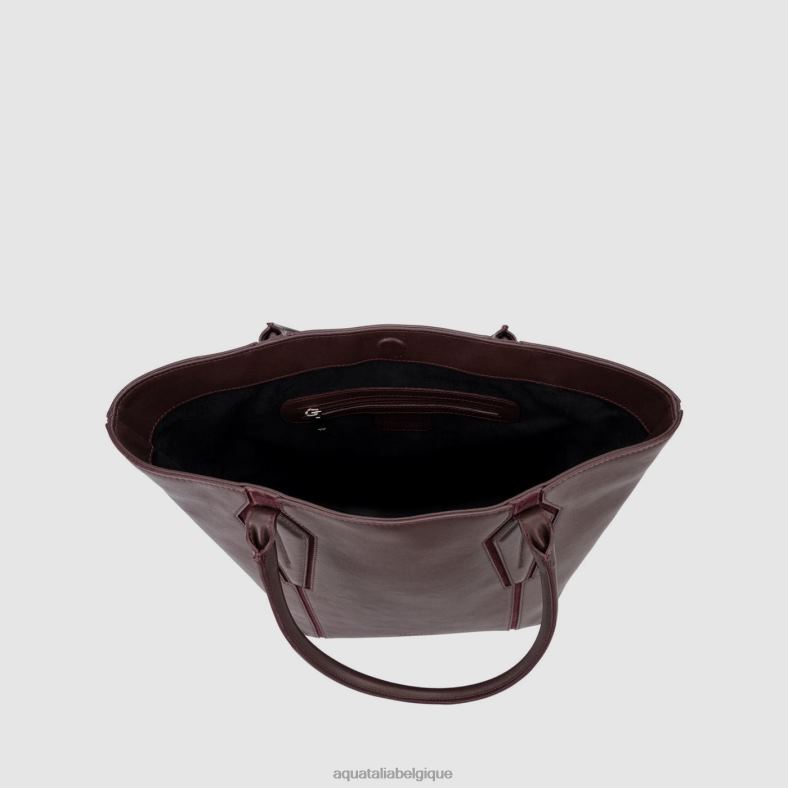 accessoires Aquatalia cabas alessandria vin femmes 62Z0T328