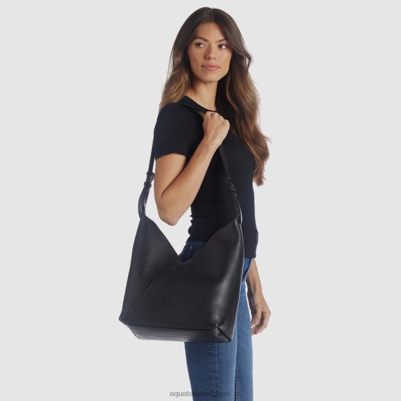accessoires Aquatalia hobo rimini noir femmes 62Z0T320