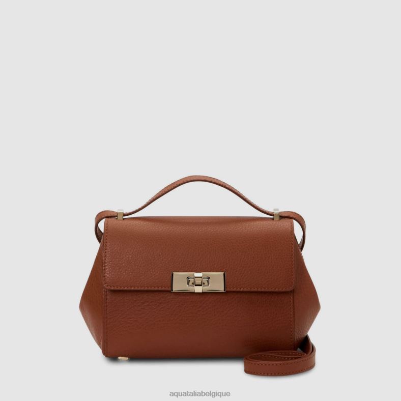 accessoires Aquatalia mini sac à bandoulière revy Cognac femmes 62Z0T362
