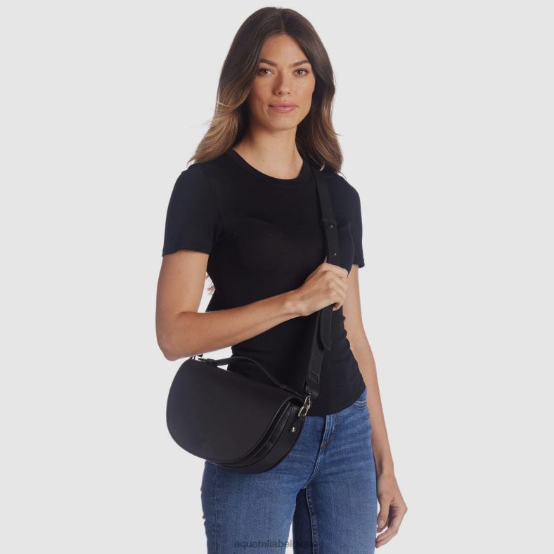 accessoires Aquatalia sac à bandoulière sienne noir femmes 62Z0T338