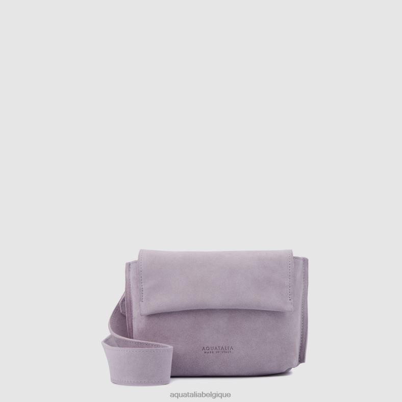 accessoires Aquatalia sac à bandoulière soho gris mauve femmes 62Z0T333