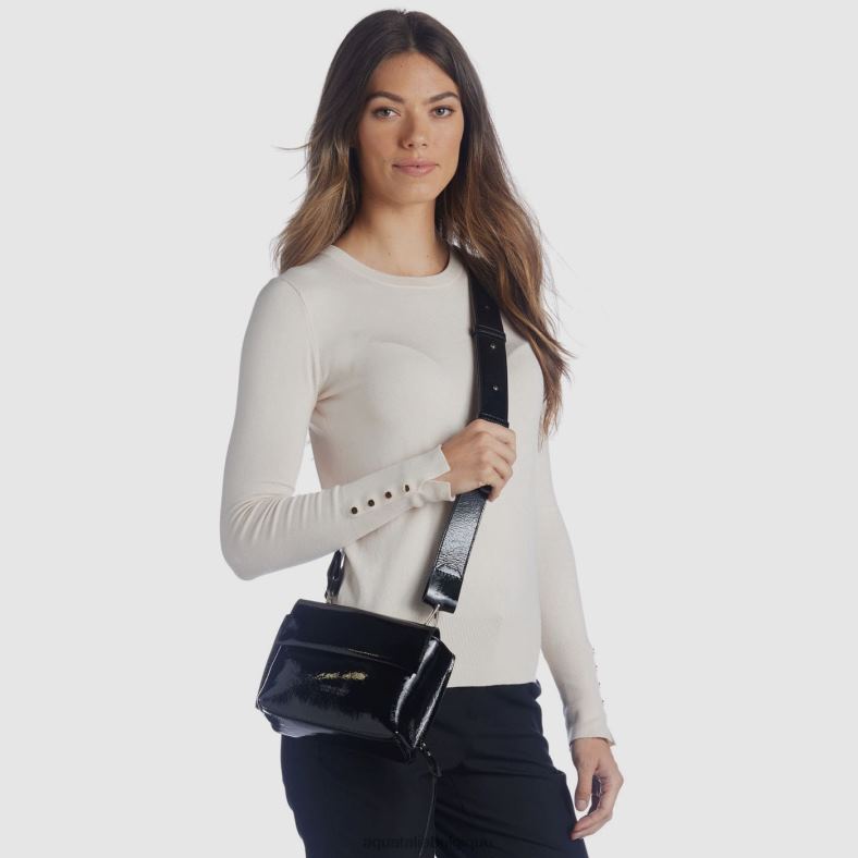 accessoires Aquatalia sac à bandoulière soho noir femmes 62Z0T341