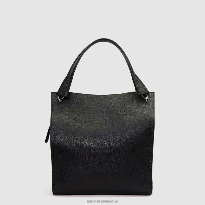 accessoires Aquatalia sac cabas en cuir noir femmes 62Z0T349