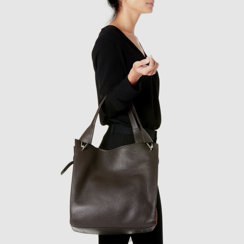 accessoires Aquatalia sac cabas en cuir noir femmes 62Z0T349