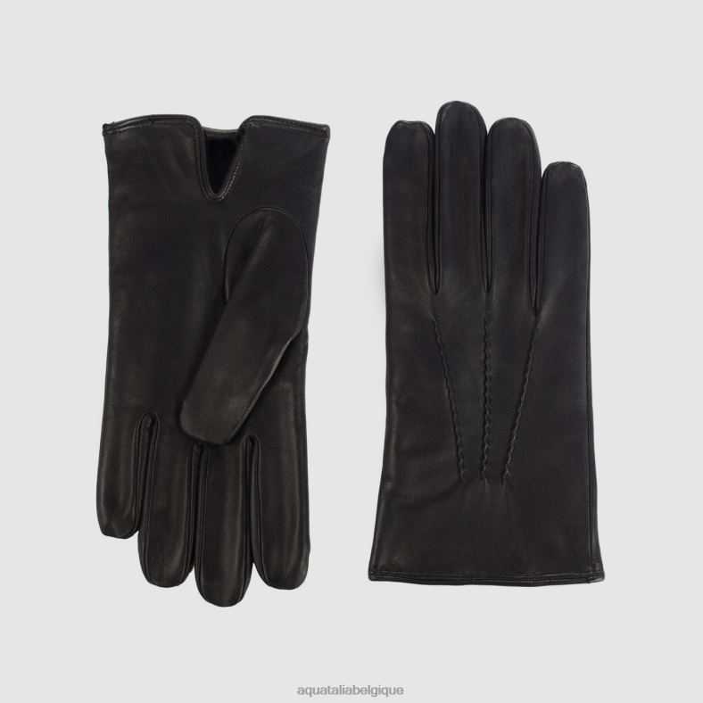 accessoires Aquatalia gant classique noir Hommes 62Z0T388