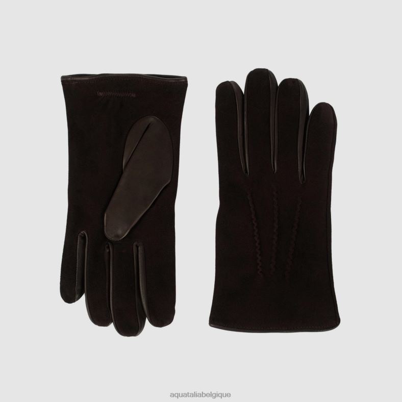 accessoires Aquatalia gant de finition classique Expresso Hommes 62Z0T390