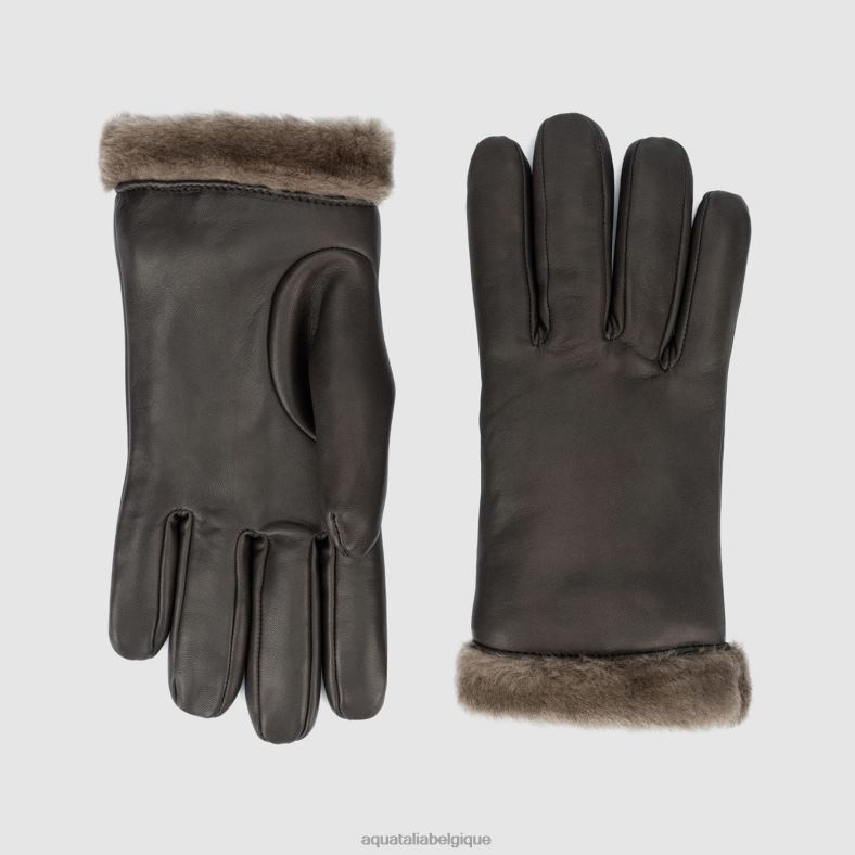 accessoires Aquatalia gant de manchette classique Expresso Hommes 62Z0T386