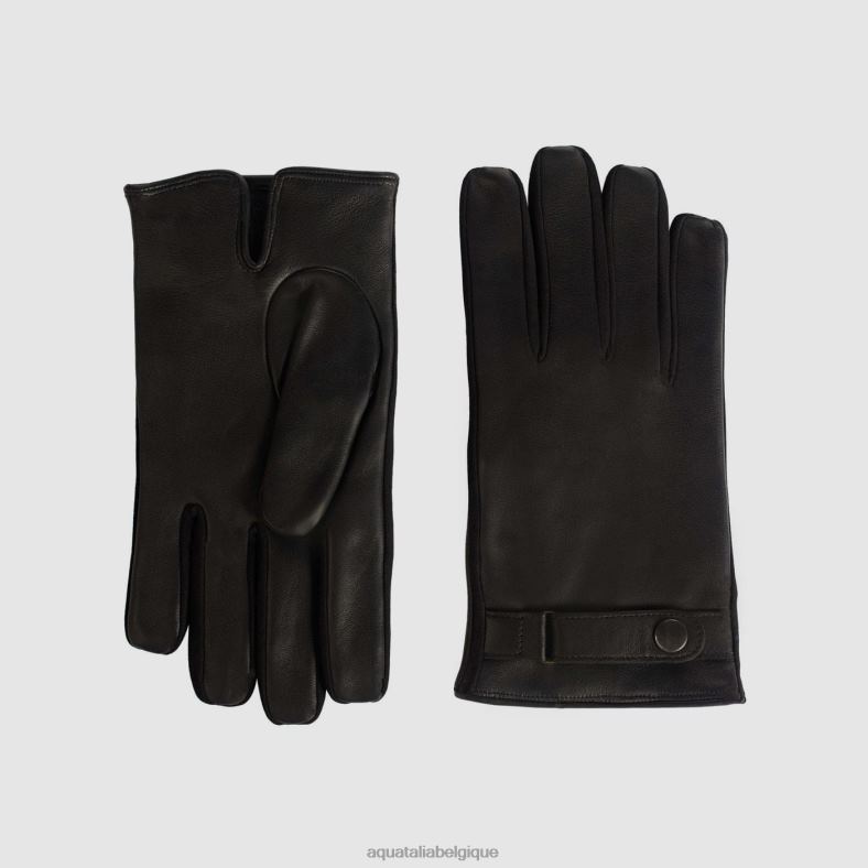 accessoires Aquatalia gant à sangle noir Hommes 62Z0T393
