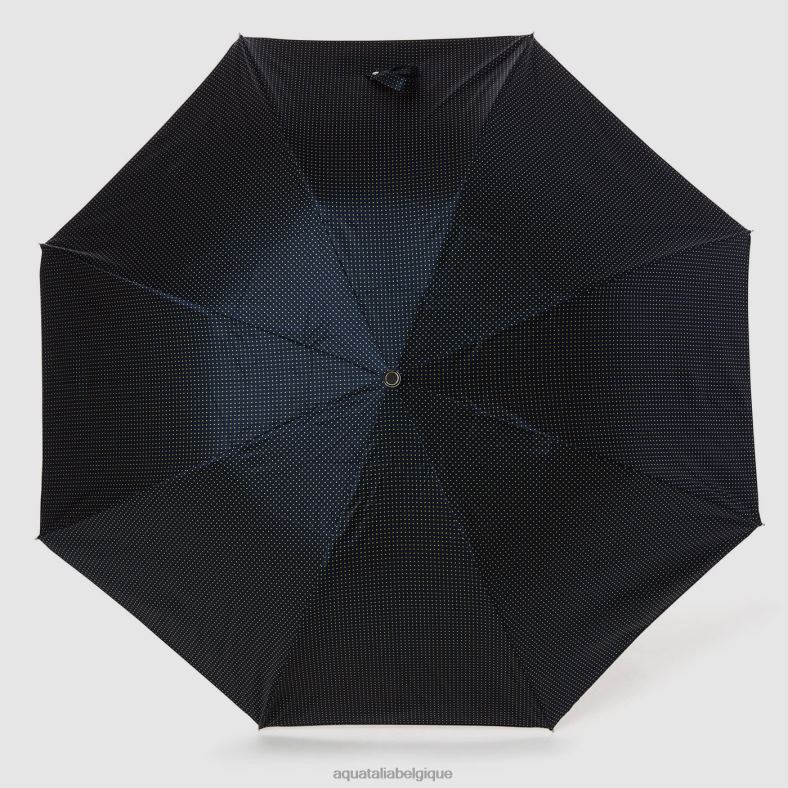 accessoires Aquatalia parapluie court jacquard marine/jaune unisexe 62Z0T382