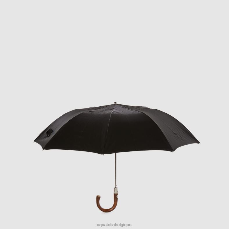 accessoires Aquatalia parapluie court mini chevron noir unisexe 62Z0T384