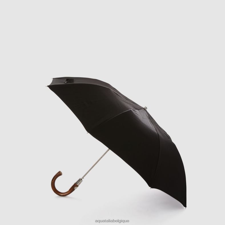 accessoires Aquatalia parapluie court mini chevron noir unisexe 62Z0T384
