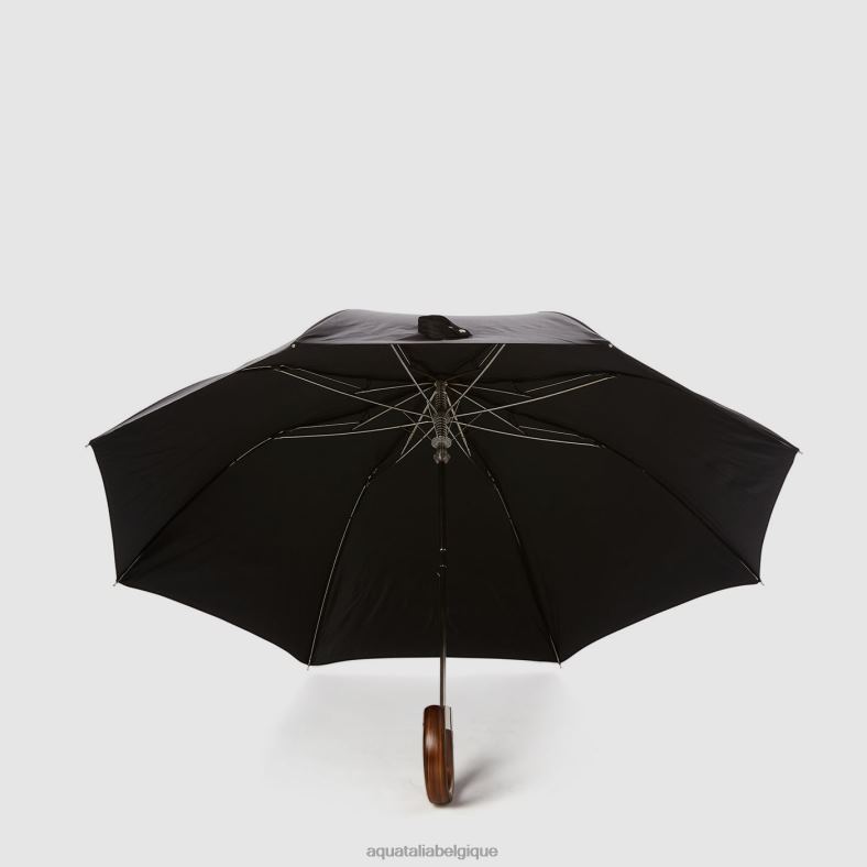 accessoires Aquatalia parapluie court mini chevron noir unisexe 62Z0T384