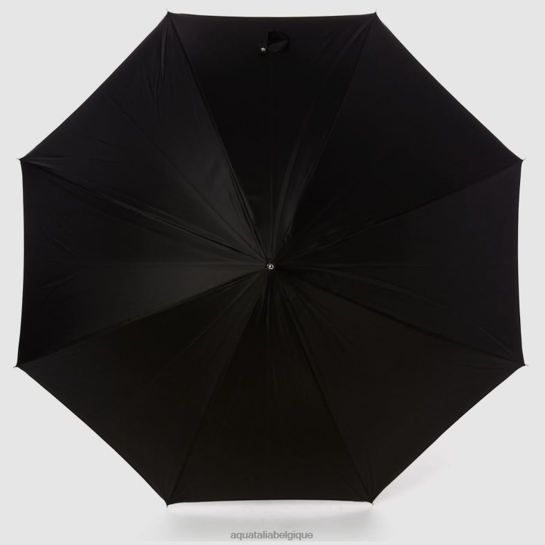 accessoires Aquatalia parapluie long mini chevron noir unisexe 62Z0T383