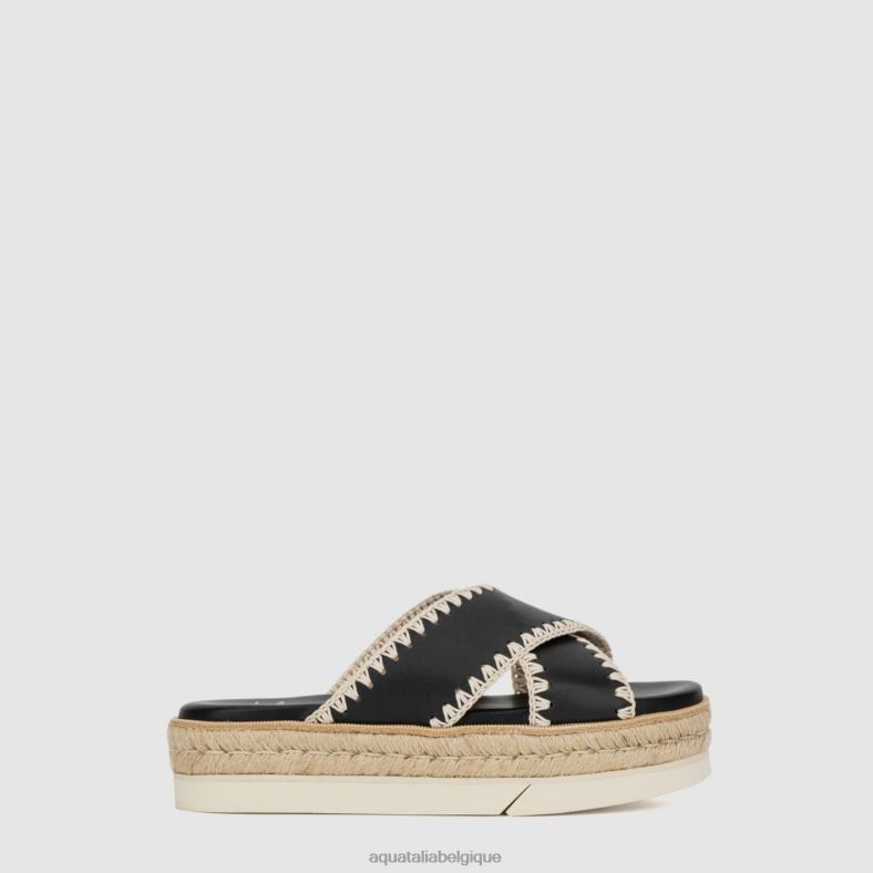 chaussures Aquatalia sylvie noir/naturel femmes 62Z0T197