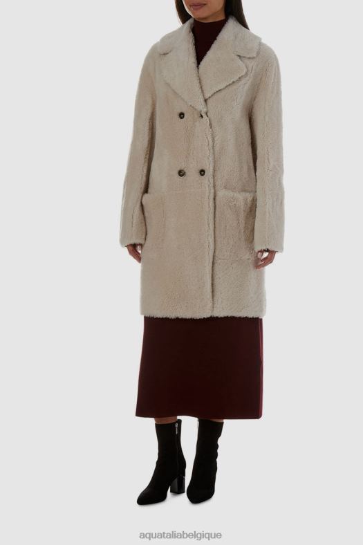 vêtements Aquatalia double beige femmes 62Z0T272