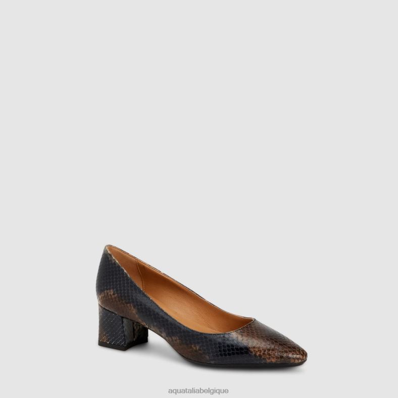 chaussures Aquatalia pacha marine/marron femmes 62Z0T213