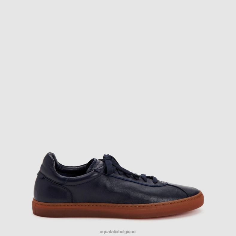 chaussures Aquatalia Scott bleu marine clair Hommes 62Z0T249