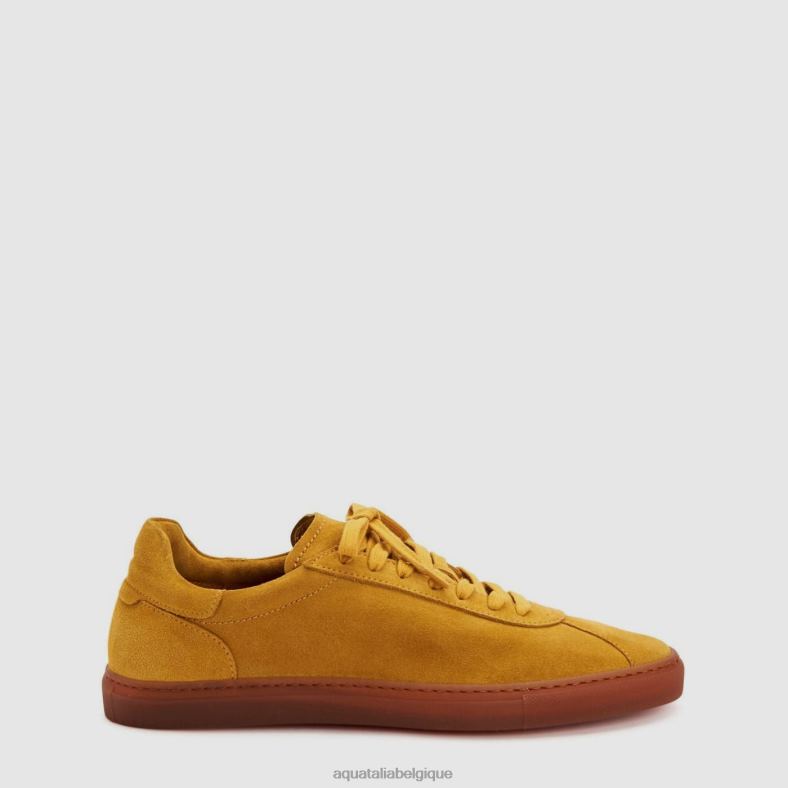 chaussures Aquatalia Scott moutarde noire Hommes 62Z0T251