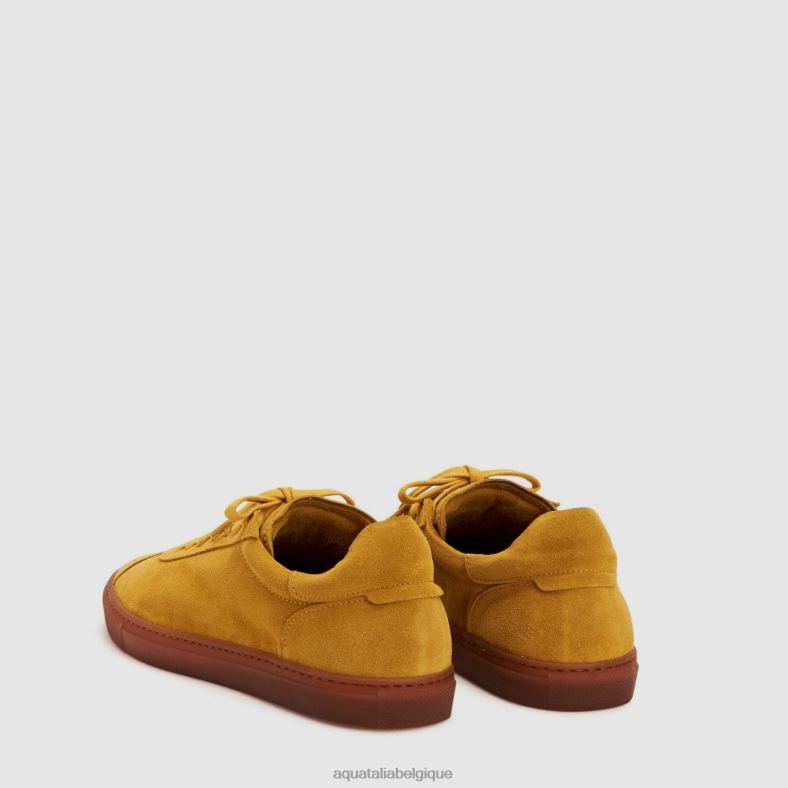 chaussures Aquatalia Scott moutarde noire Hommes 62Z0T251