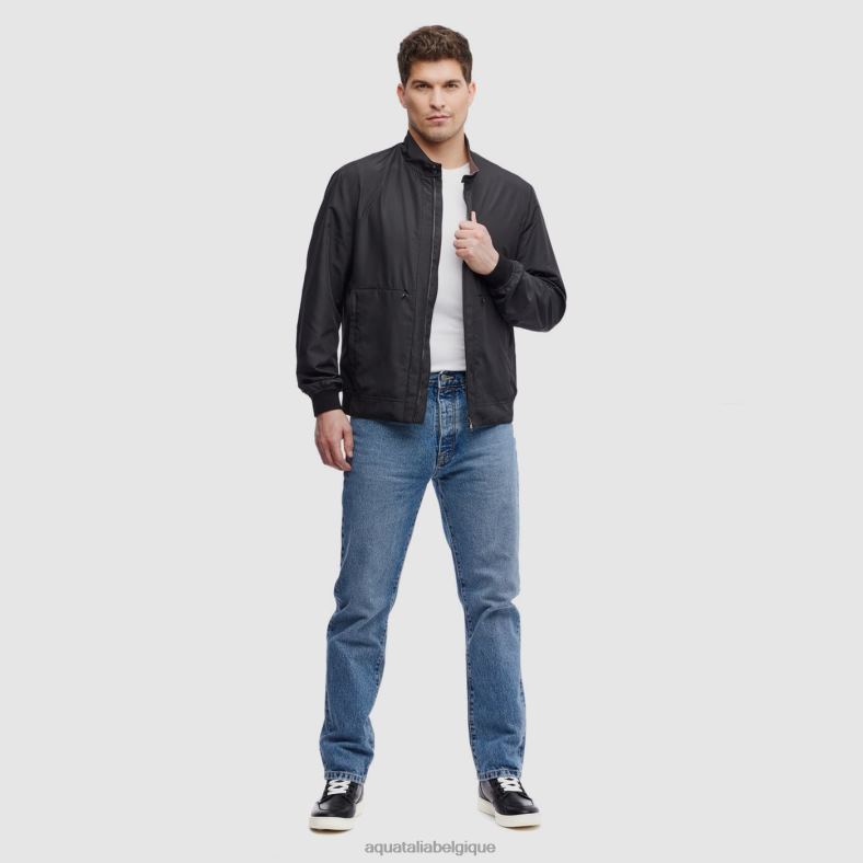 vêtements Aquatalia corato gris noir Hommes 62Z0T292
