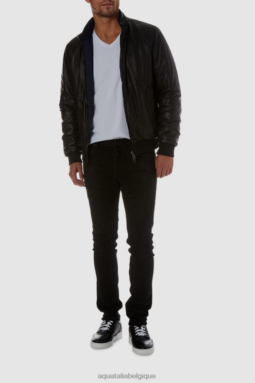vêtements Aquatalia kévin noir Hommes 62Z0T304